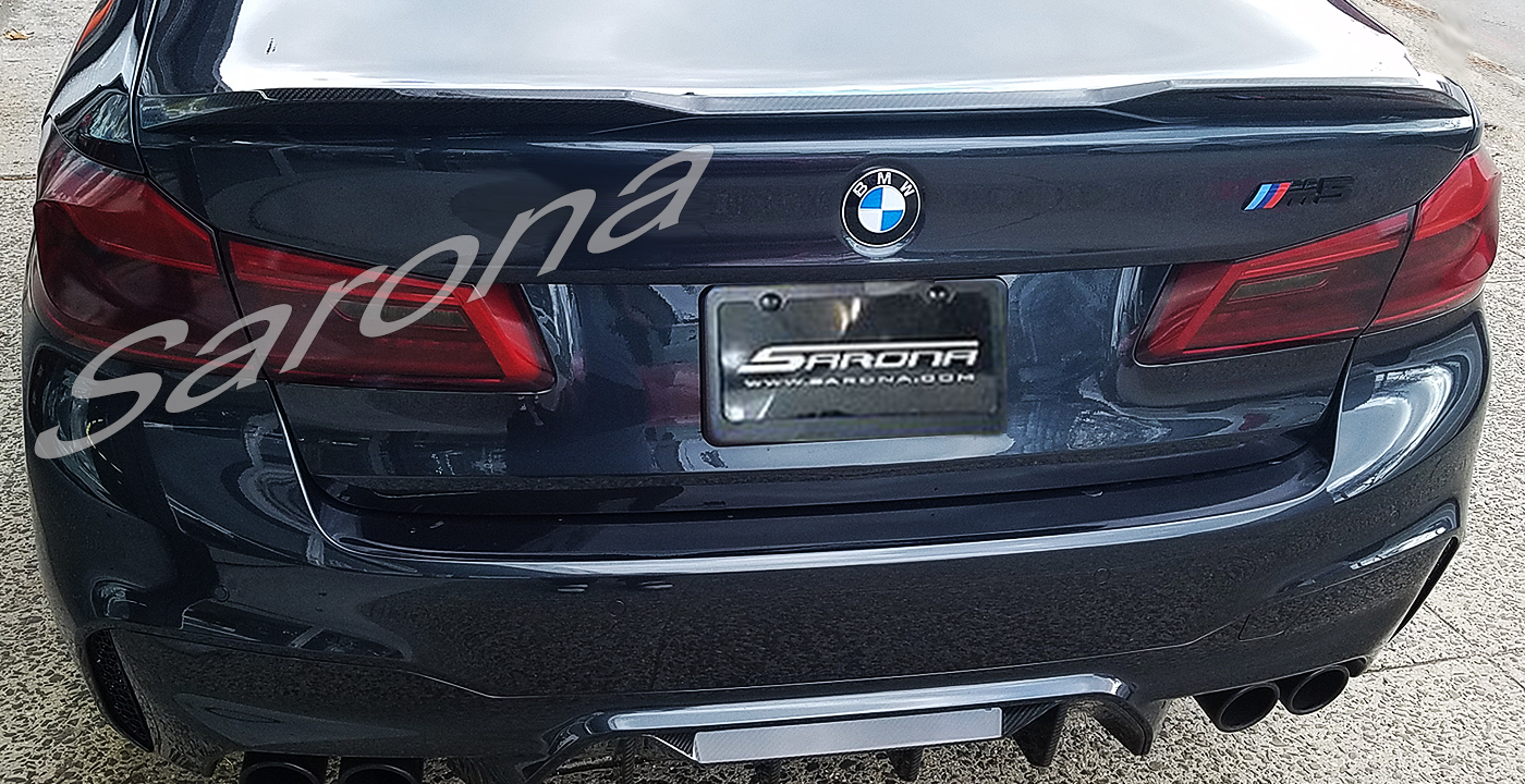 Custom BMW 5 Series  Sedan Trunk Wing (2017 - 2023) - $225.00 (Part #BM-146-TW)
